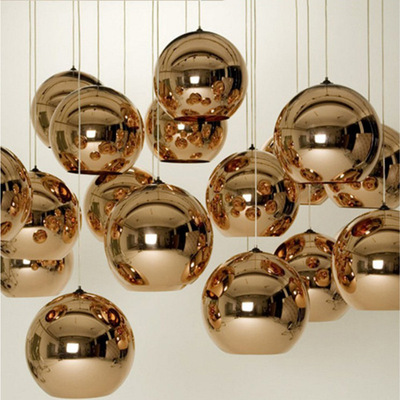 electroplate Glass Space Ball a chandelier hotel engineering Bar counter KTV Aisle Restaurant lamps and lanterns