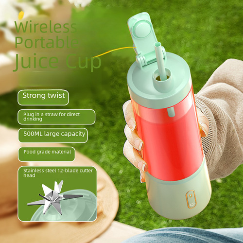 New Portable Juicer Ice Crusher Blender Charger Food Processor Fruit Vegetable Electric Mixer Dropshipping