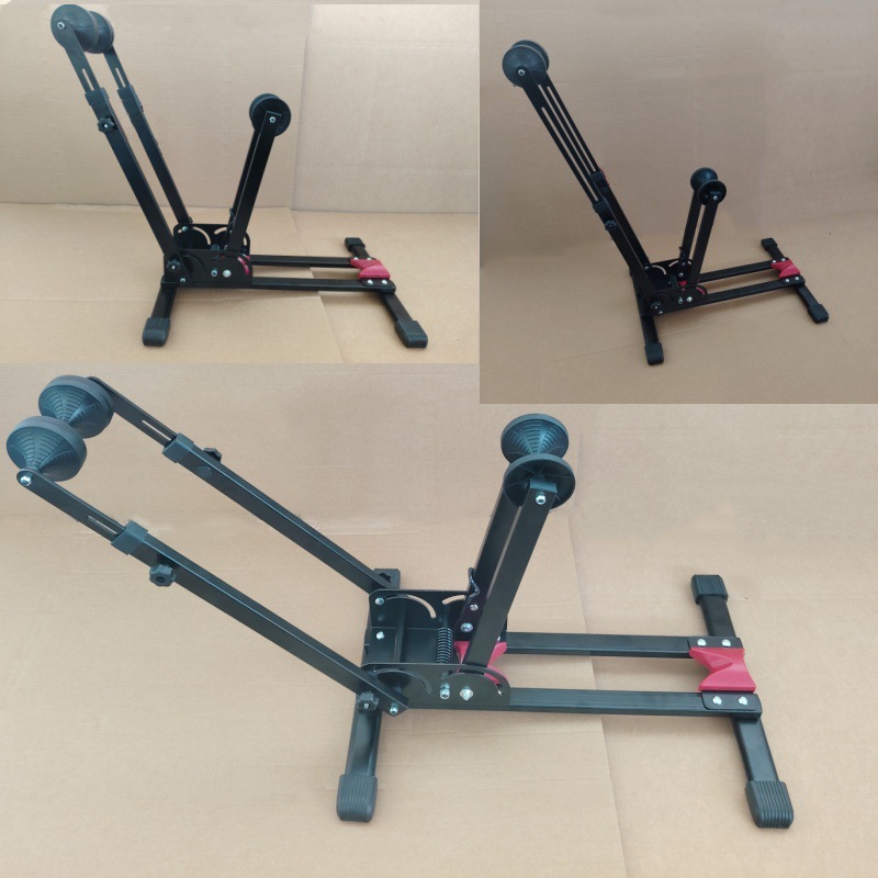Bicicletas estacionamiento rack de estacionamiento plegable tipo L bicicleta de montaña plegable estacionamiento rack pantalla rack reparación marco