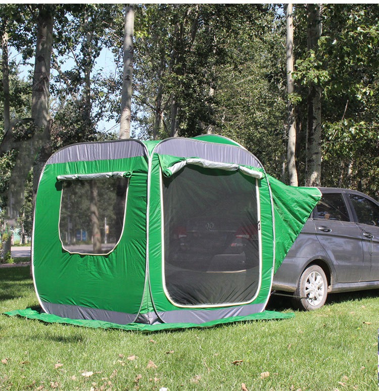 Car Rear Extension Tent, Automatic Tent Beside the Car, No Need to Set Up, Quick-Open Self-Driving Tour Camping, Ultra-Light Camping Awning