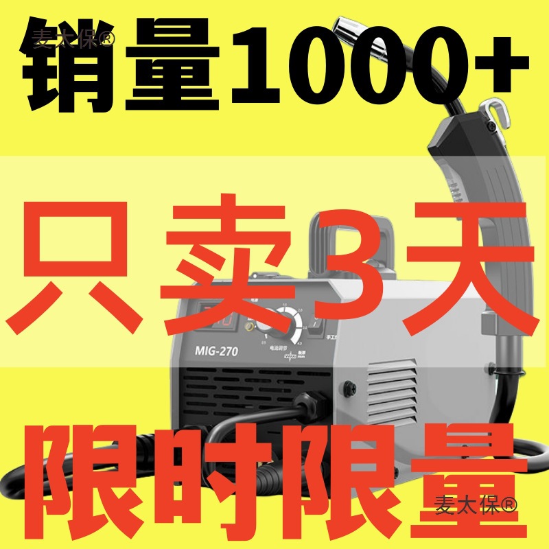 日本两用小型技术无气二保焊机一体220v德国家用气保焊机全麦太保