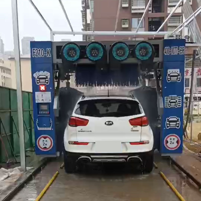 Commercial Brush-Type Car Wash Machine, High-Pressure Spray for Quick Cleaning, Fully Automatic Car Wash Equipment for Gas Stations