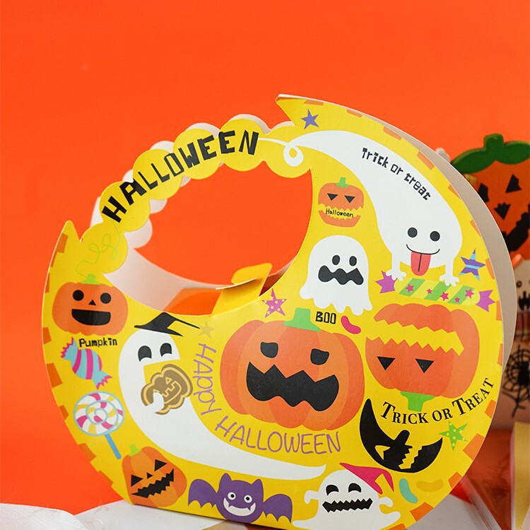 2023年新商品著作権付きハロウィーン異形革新金手提げ包装紙箱キャンディークッキー箱|undefined