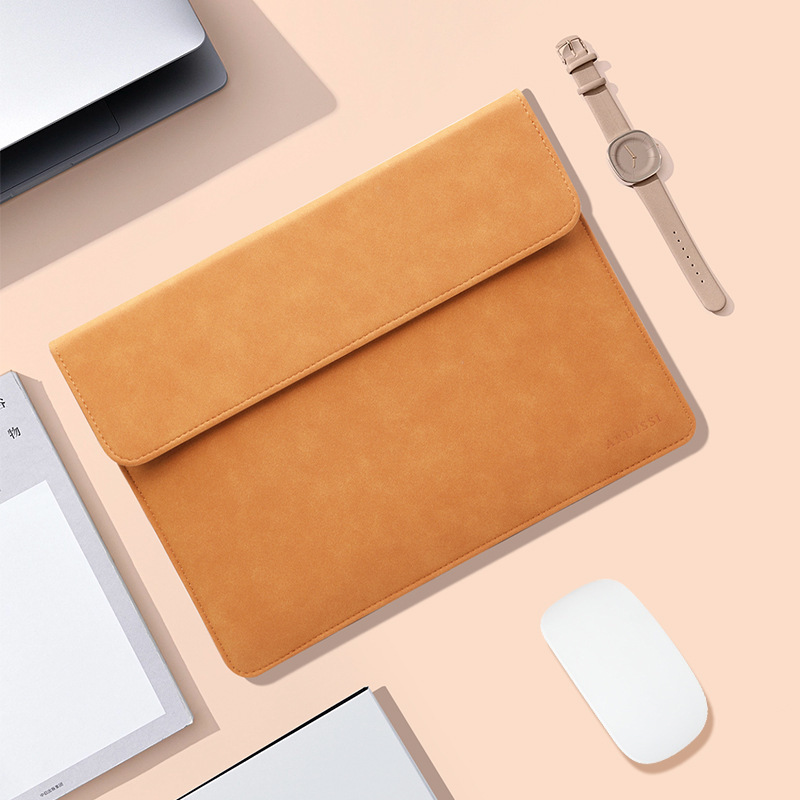 MacBookパソコンの中の大胆な包みはアップルのファーウェイを適用してノートの保護カバーの横のタイプの皮革のコンピュータの包みを連想します。|undefined