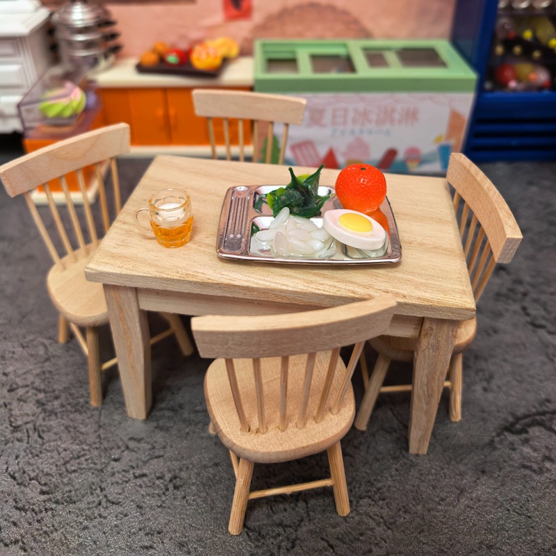 DOLLHOUSE Dollhouse Accessories DIY Scenery scene Model Decoration Mini simulation Table chair