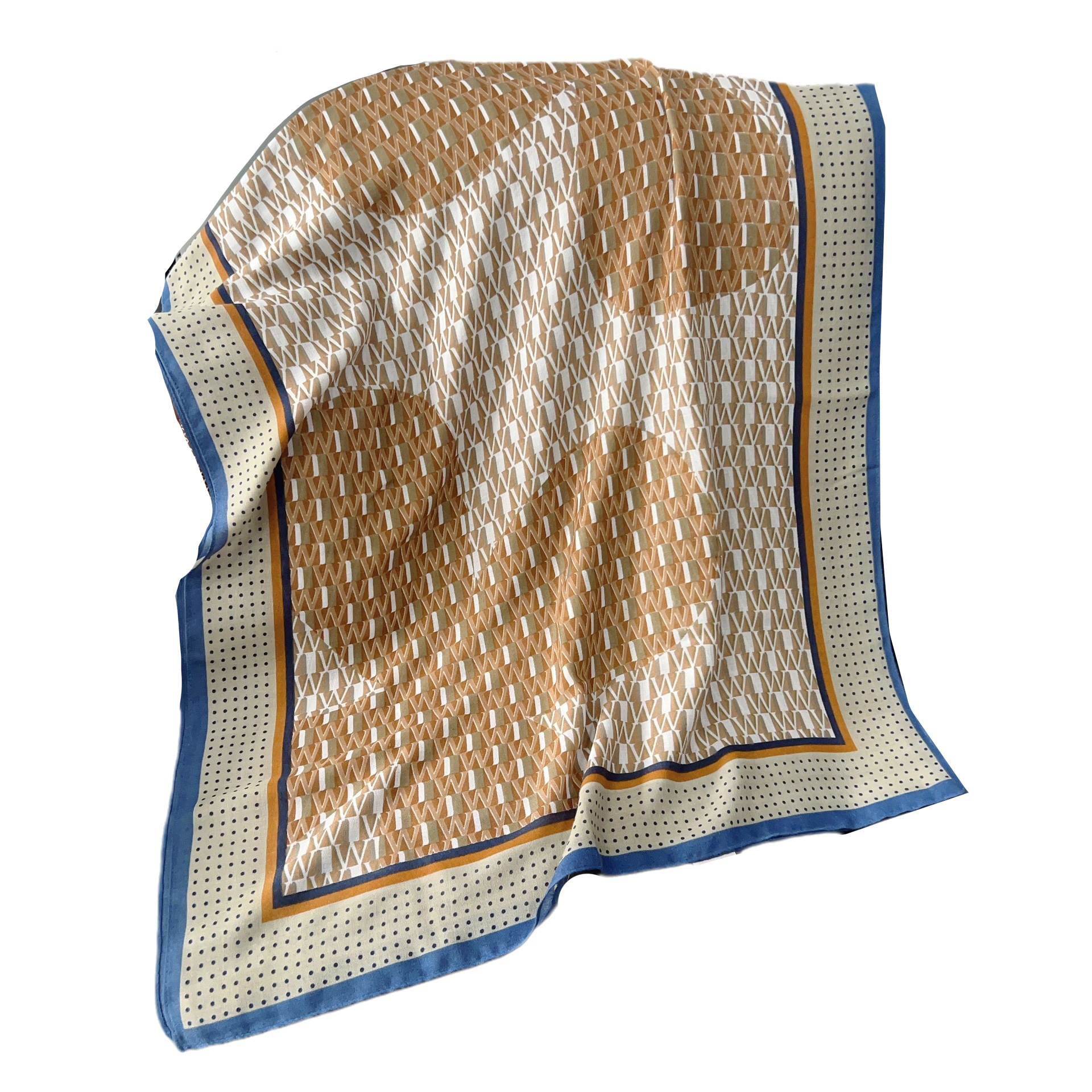 Toalla de playa elegante estilo coreano, bufanda de algodón y lino estampada para mujer, nuevo chal versátil y moderno, bufanda cálida para el cuello en stock
