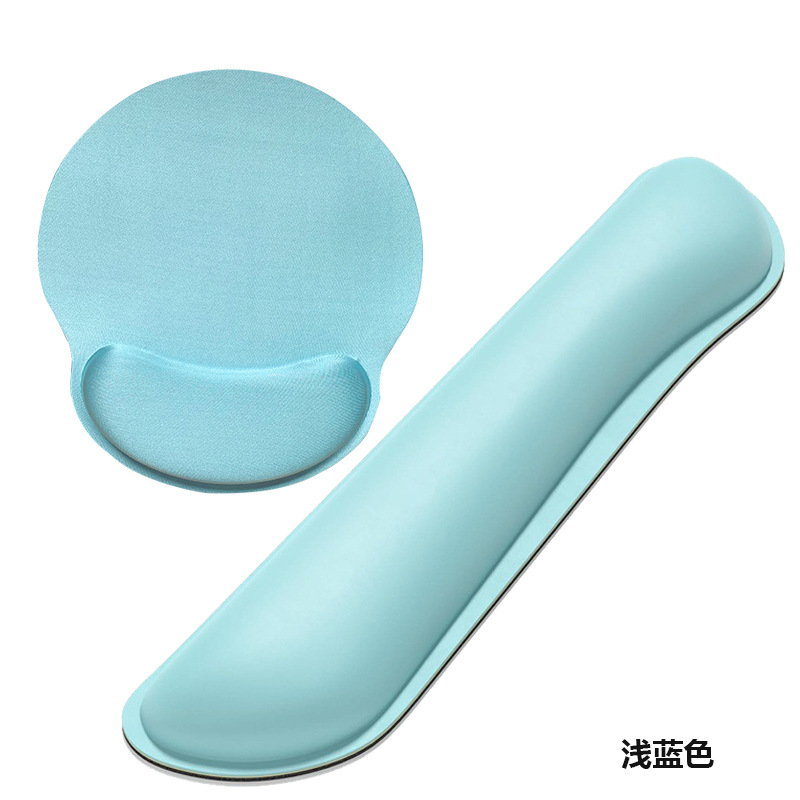 Alfombrilla de ratón de espuma viscoelástica de goma Amazon, almohadilla de muñeca antideslizante para oficina, almohada de descanso para manos con teclado de rebote lento