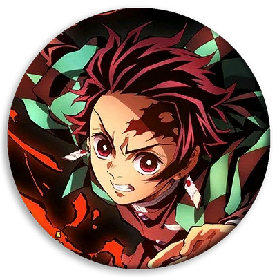 Ghost Blade insignia anime periférico carbón Zhilang usted frijoles mi esposa Shan Yi insignia barra redonda colgante