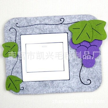 厂家供应新款家具开关毛毡开关装饰开关贴水果图案开关贴家居