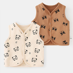 嬰兒馬甲秋裝春秋冬男童幼兒背心開衫女寶寶小童針織馬夾外套上衣