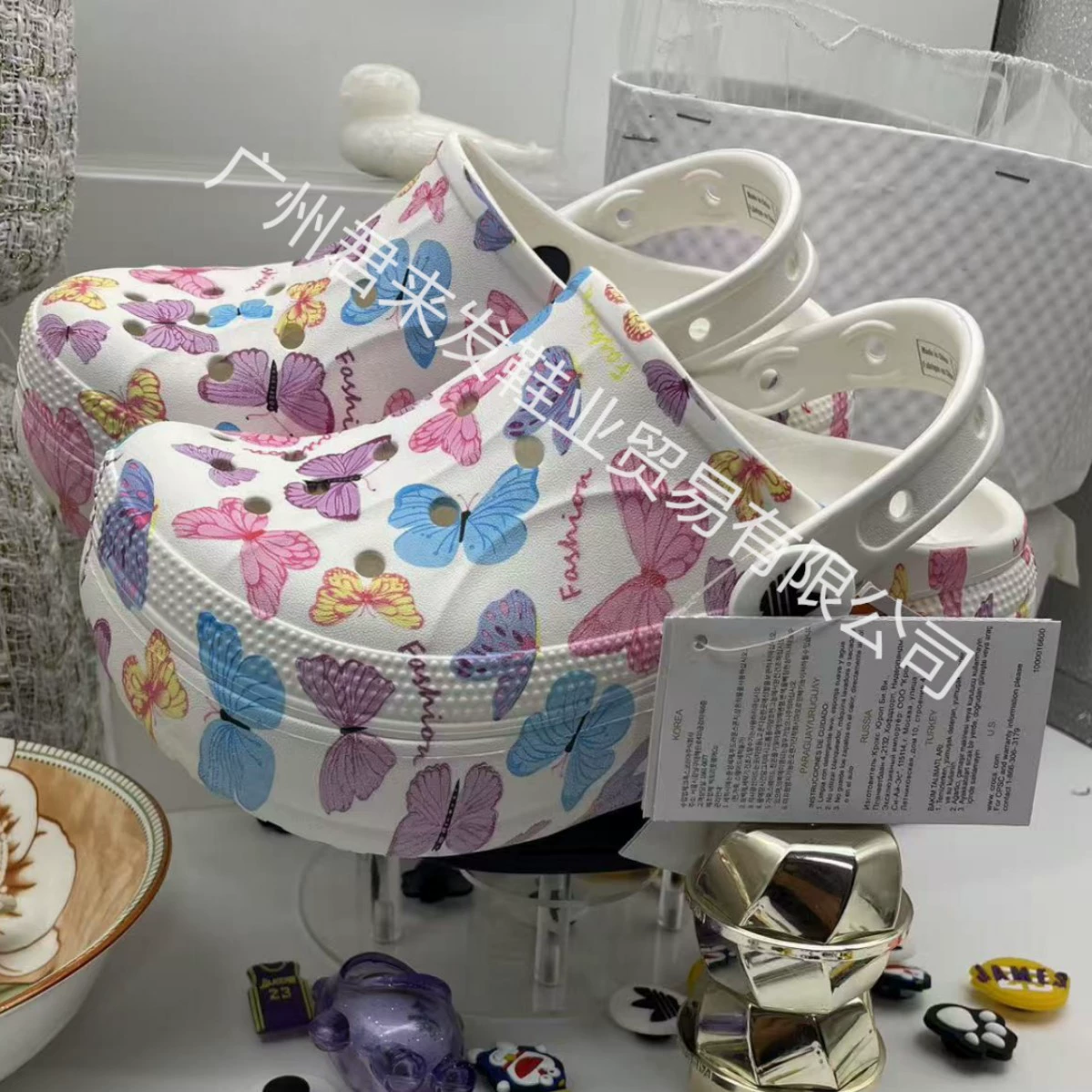 Cro Bella, камуфляжные сабо в стиле Авроры, увеличивающие пляжные туфли на толстой подошве, нескользящие тапочки на высоком каблуке, внешние сандалии