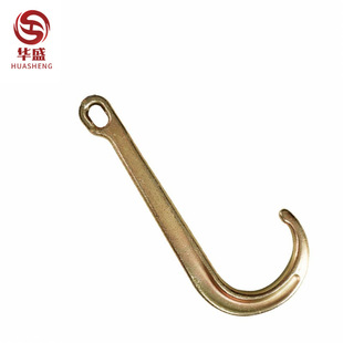 Forged Manufacturer Hook Long Handle J-Shaped Cargo Hook 8inch 15inch Trailer Crane Tow Hook