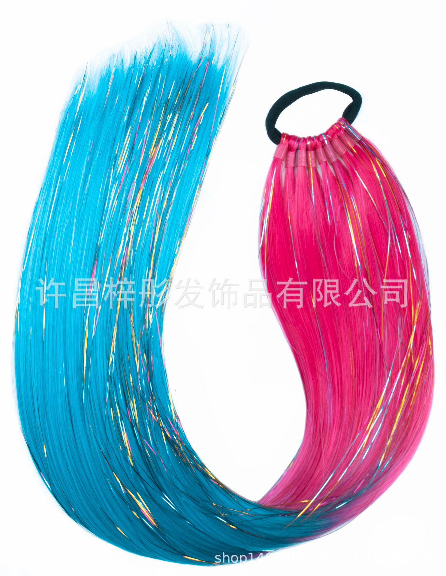 Moda EZ trenza color láser largo caballo cabello peluca color trenza sucia tendencia 9 caballo de oro y plata