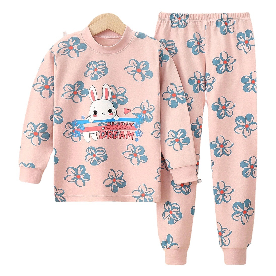 Conjunto de ropa interior térmica para niños de otoño e invierno, ropa interior para niños grandes de otoño e invierno, ropa de estar por casa, ropa térmica de algodón puro cálida para adolescentes.