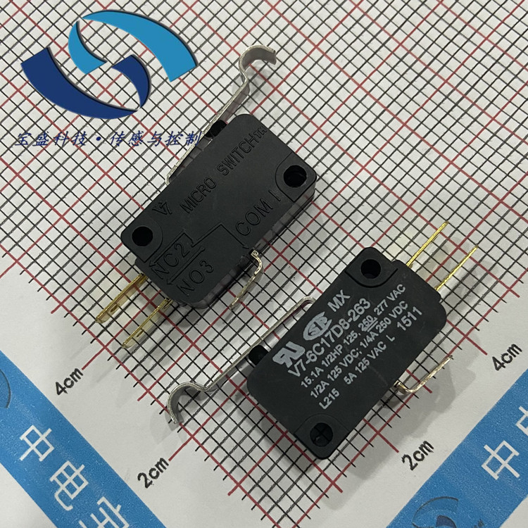 V7-6C17D8-263 霍尼韦尔 微动开关 单刀双掷电路  277Vac 15A