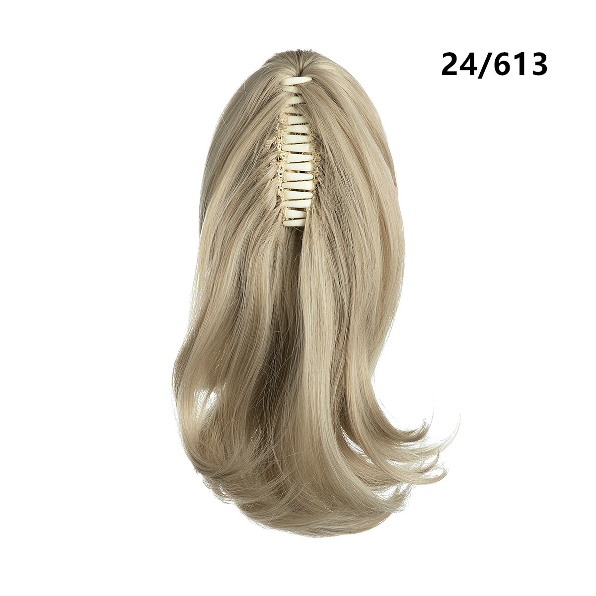 Włosy syntetyczne Krótkie Małe Lokowane Damskie Matowe Wysokotemperaturowe Jedwabne Spinki do Pazurów Peruka Naturalna Koński Ogon_voghion.com