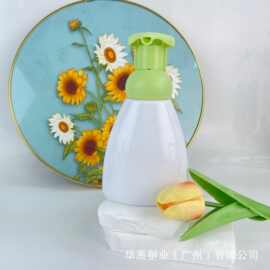 厂家慕斯泡沫瓶洗护卡口扁圆瓶洗发水沐浴露瓶乳液分装瓶儿童可爱