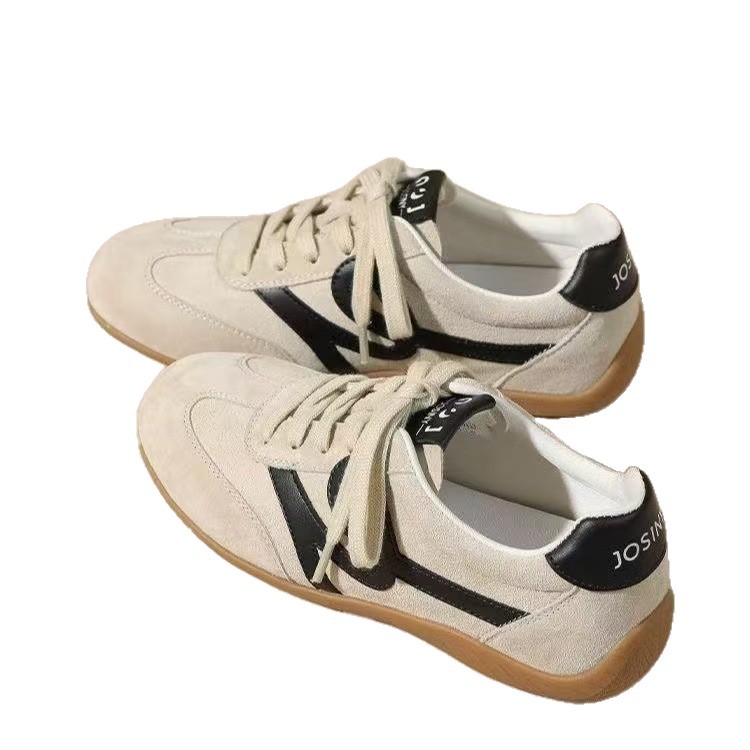 Zapatos de entrenamiento de moda de mujeres de suela gruesa, zapatos de skate casuales, primavera de 2026 nuevos zapatos deportivos retro