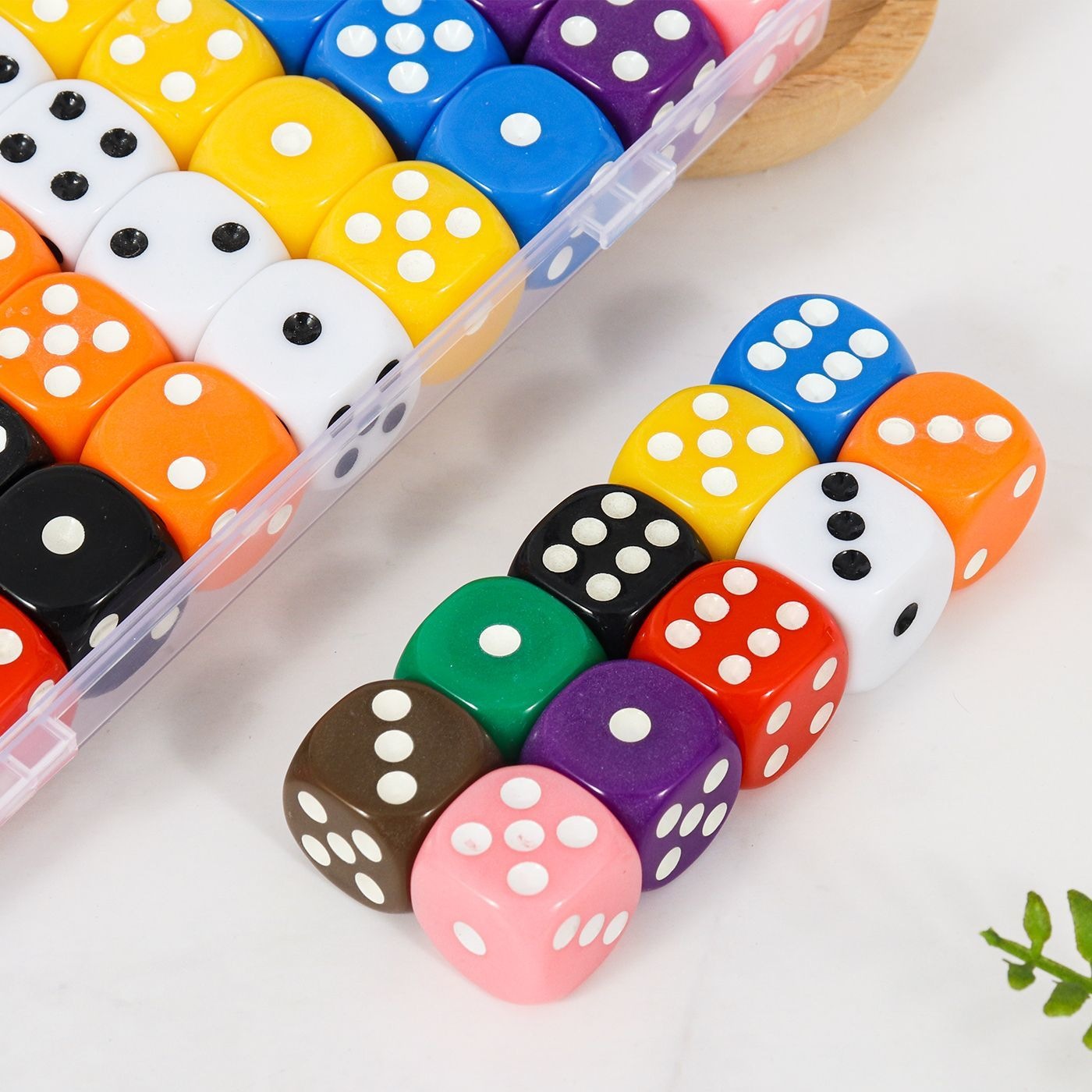 16mm solid color acrylic die, numbered dice, size 16, for KTV, bars, and home use.