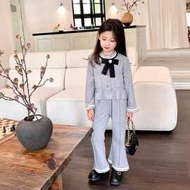 女童春秋套装2026新款洋气网红儿童中小童卫衣秋季童装两件套