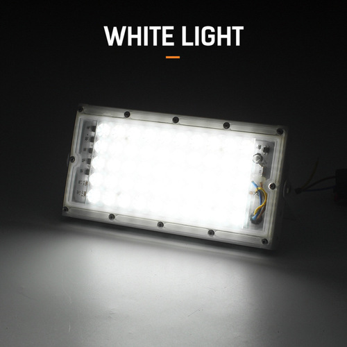 12V LED Aluminum Recessed Floodlight 50W White Outdoor Battery Floodlight Street Lamp Spotlight Garden Lamp Waterproof