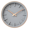 Nordic rose gold gray three -dimensional scale Digital digital hanging clock living room quiet 12 -inch clock clock