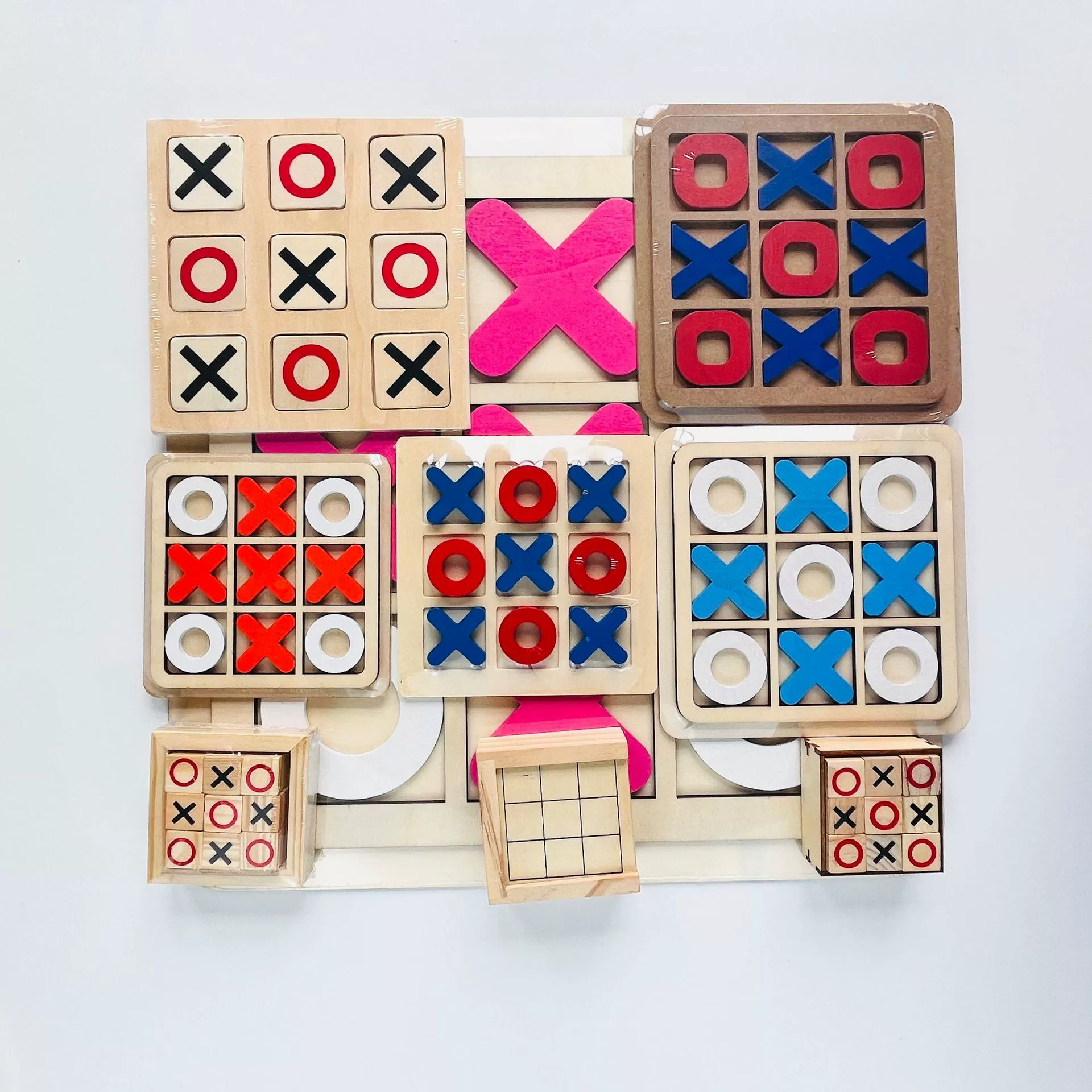XO три-in-one крестики-нолики настольная игра для бардного боя stall cross-border оптовая распродажа деревянные игрушки