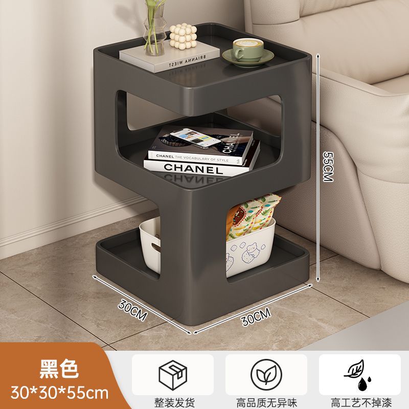 Sofá de lado armario de lado sala de estar simple mesa de té de madera sólida dormitorio mesa lateral creativa 520 mesas de cabezal de cama estante de almacenamiento doméstico