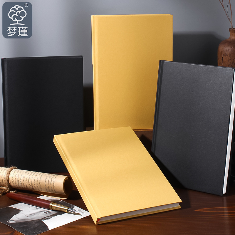 Cuaderno simple de carcasa dura, portátil de negocios, libro cuadrado A5, línea horizontal a cuadros B5, engrosamiento, página interior de la portada, súper buena calidad
