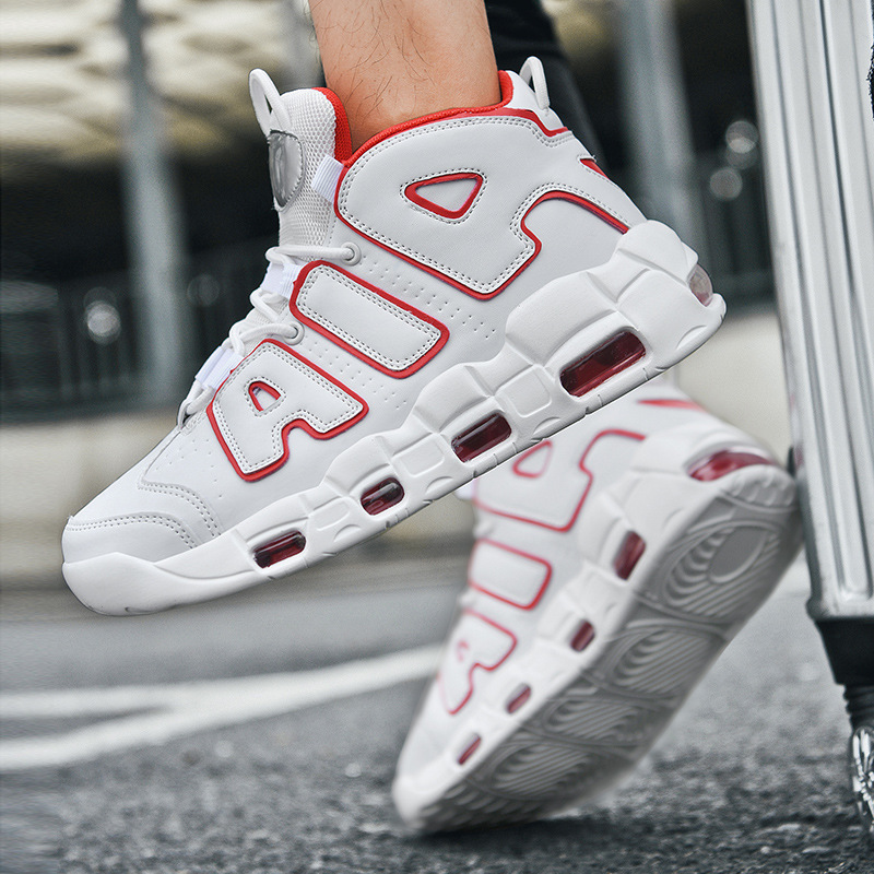 Popular Foreign Trade Model Pippen Air Large Size Basketball Shoes High-Top Casual Men's and Women's Air-Cushioned Youth Sports Shoes Sneaker Popular Foreign Trade Model Pippen Air Large Size Basketball Shoes High-Top Casual Men's and Women's Air-Cushioned Youth Sports Shoes Sneaker