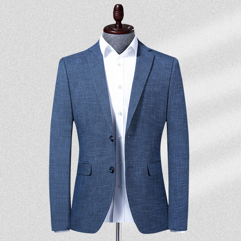 Dad's Anti-Wrinkle Single-Piece Spring and Autumn Suit Jacket Men's Brand Thin Top Middle-Aged Casual Suit No Ironing