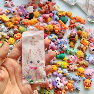 Mini Animal Blind Bag Individually Packaged Girl Miniature Model Toy Ornaments Dog Bird Cat DIY Ornaments