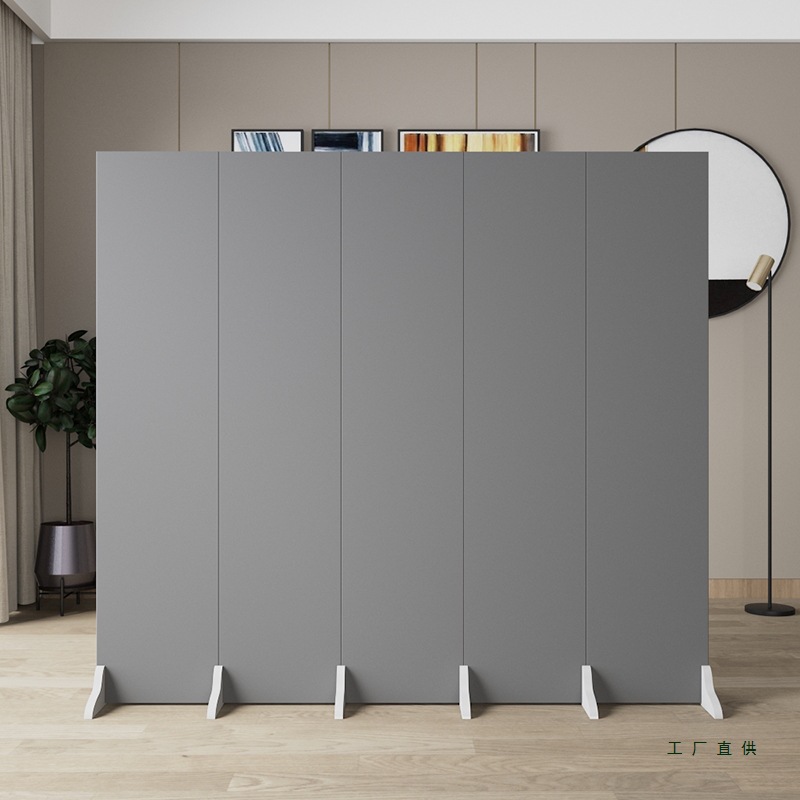 Customized Office Gray Screen Partition Wall Living Room Folding Mobile Modern Simple Shielding Home Custom Folding