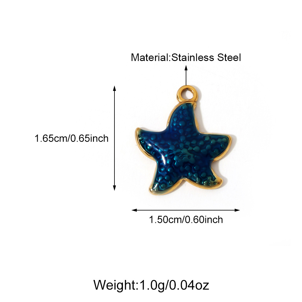 4g Weight Pendant Jewelry Making Type Charms Classification 1 Piece Quantity 304 Stainless Steel Material Shell Pattern All Seasons Season Polished Finish Plating Design Beach Style 1 Piece 304 Stainless Steel Shell Polished Pendant Charms 34