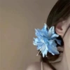 5874 Four Lily Shark Clips-Blue