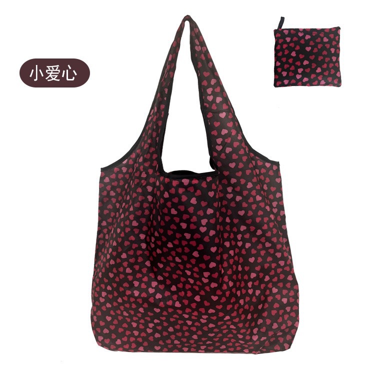 Spot bolsa de compras plegable de gran capacidad Spot bolsa de protección ambiental bolsa plegable bolsa de almacenamiento portátil impresa portátil creativa