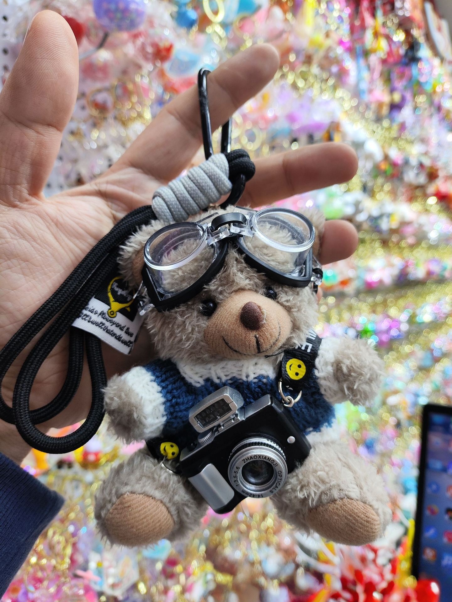 Suéter osos bolsas colgantes de llaveros creativos muñecas de peluche adorables osos muñecas parejas amigas regalos colgantes