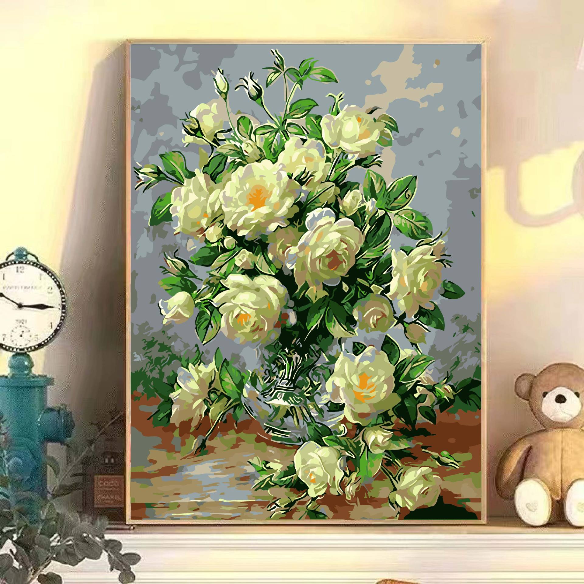 Pintura al óleo digital hecha a mano diy relleno sala de estar decoración de pintura colgante arte relleno pintura al óleo al por mayor