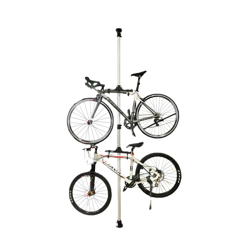 自行车顶天立地柱挂车架自行车展示架伸缩单车挂架运动自行车配件