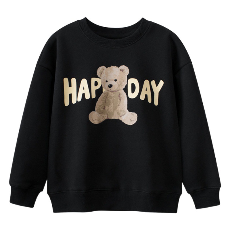 GRRR Comercio exterior ropa para niños suministro de transmisión en vivo transfronterizo Niños Niñas suéter para niños ropa de oso forrada de lana entrega de una sola pieza
