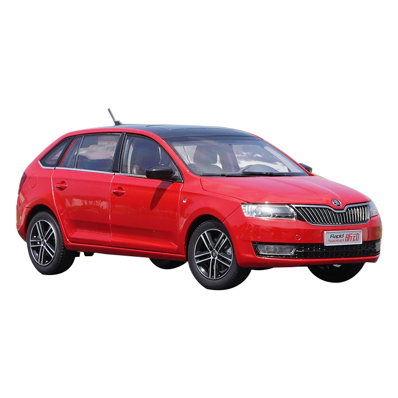 1:18 оригинальная модель легкового автомобиля Shanghai Volkswagen Skoda Xin Mo Mo Skoda Rapid из сплава