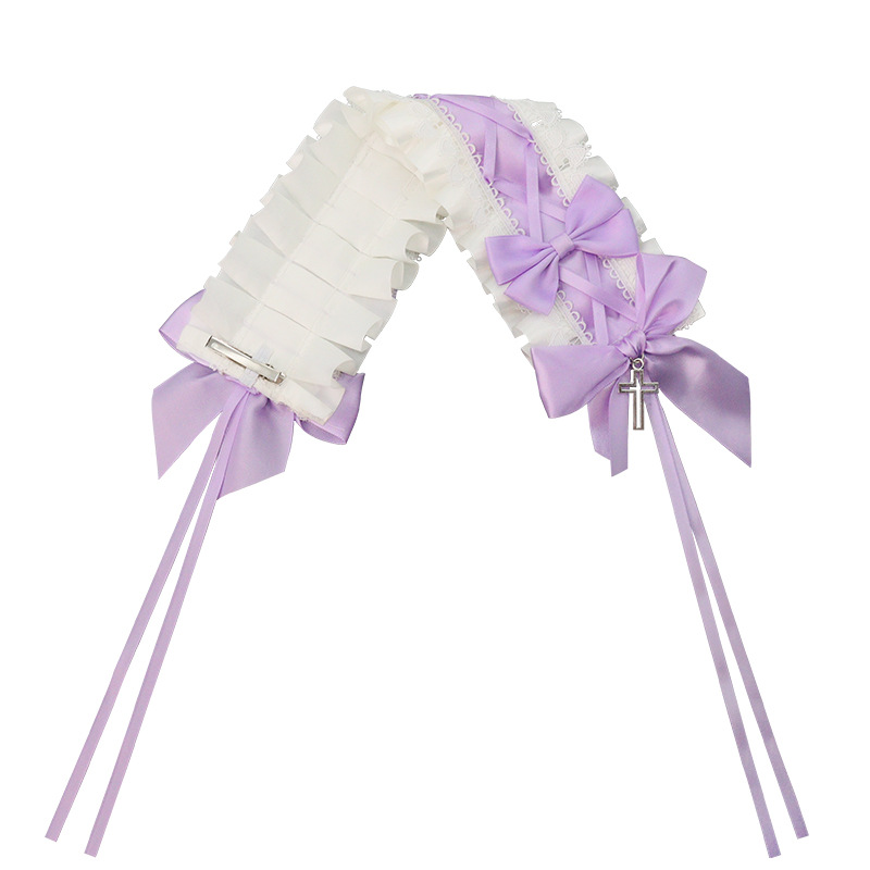 Adorable joyería para el cabello Lolita multicolor opcional cómic fiesta accesorios de moda arco tocado correa para el cabello