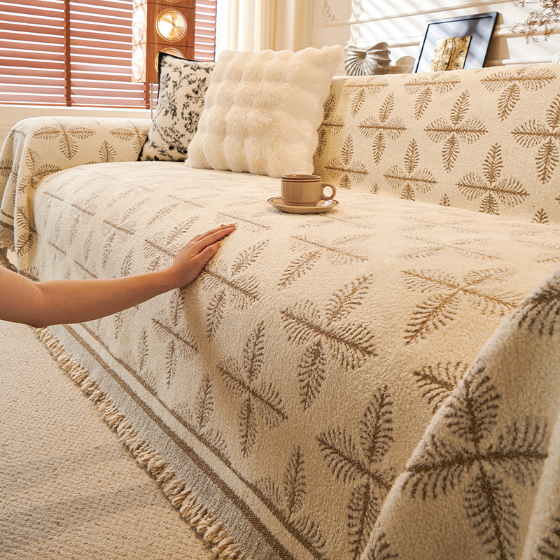 New Style Maomao Yarn Sofa Towel Full Covering Cloth Oversized Full-size Imperial Concubine Universal Dust-proof Dirty-resistant Nordic Thickened Blanket
