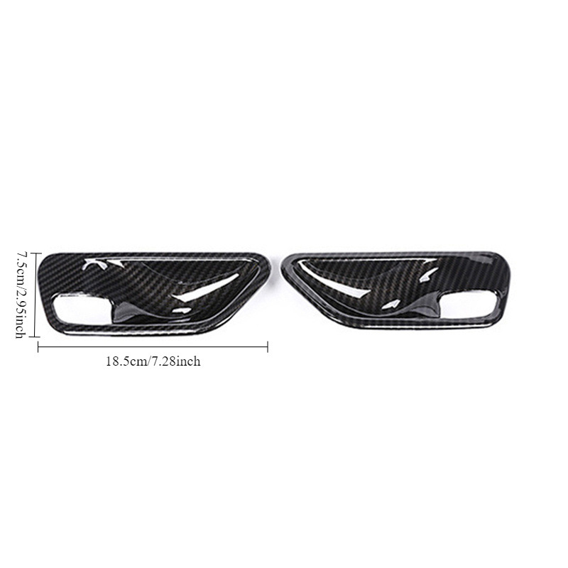 Suitable for BMW 3 Series 13-19 interior door bowl air vent trim modification with carbon fiber pattern