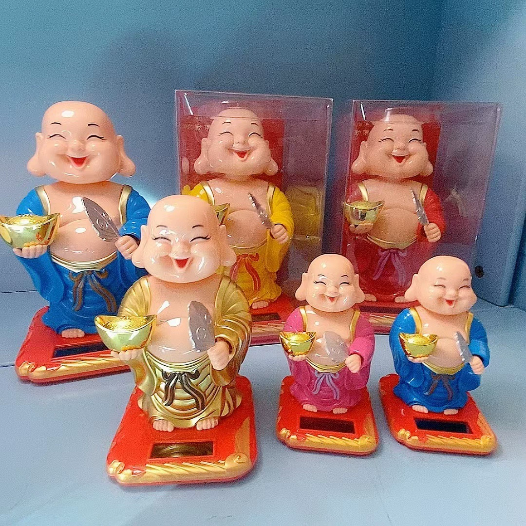 Солнечная энергия золотой слиток станция Майтрейя Автомобильные украшения Майтрейя счастливые сокровища молитвенные украшения