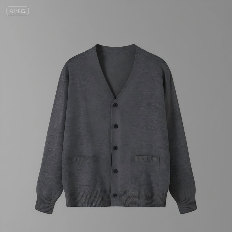 日系JK制服长袖针织开衫学生纯色V领毛衣校服外套百搭款学院风|undefined