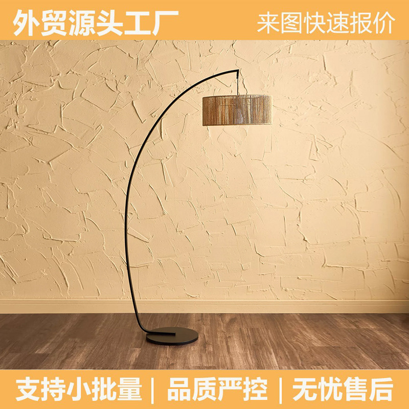 Modern Minimalist Curved Fishing Floor Lamp Woven Living Room Sofa Side Lamp Homestay Study Bedroom Atmosphere Light Modern Minimalist Curved Fishing Floor Lamp Woven Living Room Sofa Side Lamp Homestay Study Bedroom Atmosphere Light