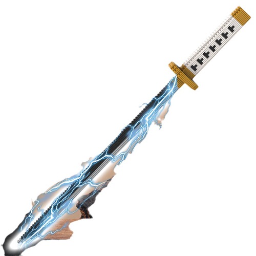Cross-border hot-selling assembled building blocks, knives and swords, building blocks in series, micro-particles, boys and children's educational puzzle toys wholesale