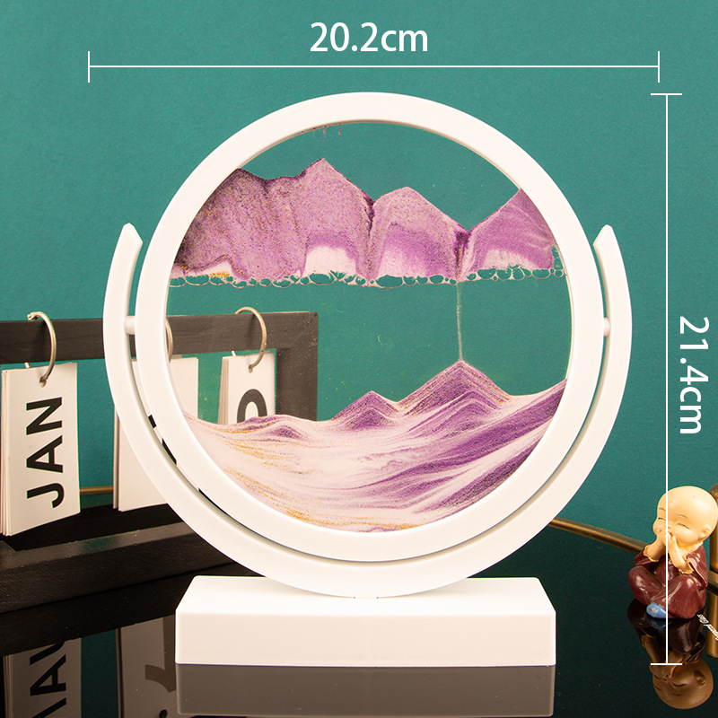 8inch 화이트 프레임-퍼플