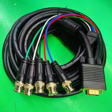 VGA M TO 5*BNC������Ļ��VGA���̾��@ʾ����RGB�B�Ӿ�ͶӰ�x��